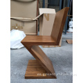 silla zig zig de madera de madera de madera